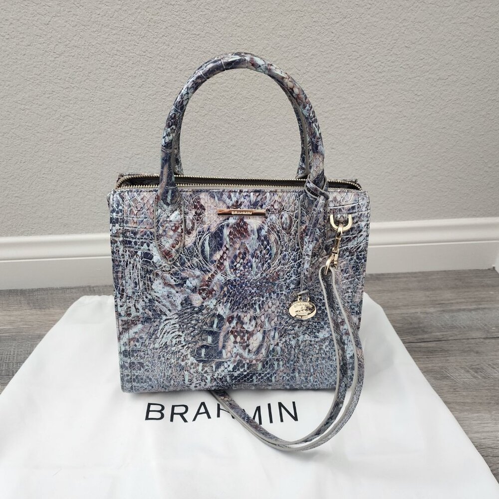 Brahmin Purse (Small Caroline, Icy Python)